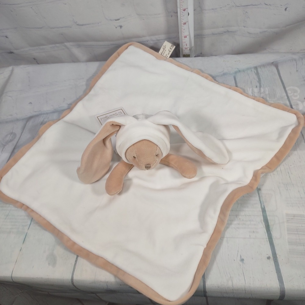 Bukowski Bears Plush Rabbit Melissa Baby Rug Lovey Blanket Comfort Security NWT